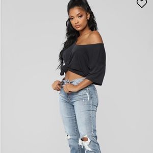 Tobi High Rose Mom Jeans Medium Blue Wash